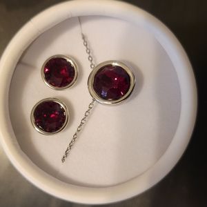 Red and gold Jewelry Gift Set NIB by WHBM